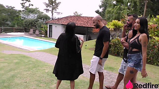 Two naughty nymphets had a party to fuck everyone!