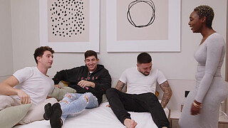 Ebony Babe Wants to Try Feeling 3 Cocks in her Body at the same time!! Zaawaadi