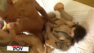 Hooligan Dean Van Damme Spitroasted By College Babes Rika & Eden!