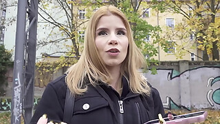 GERMAN SCOUT - Deep Anal Sex Casting for Skinny Colombian Teen Ashley Rose at Pick Up