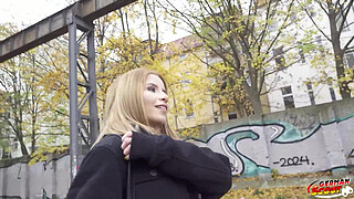 GERMAN SCOUT - Deep Anal Sex Casting for Skinny Colombian Teen Ashley Rose at Pick Up