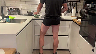 I'm Hungry and Want to Eat a Big Penis!! My Boyfriend Prepares the Food but I Want to Suck His COCK!