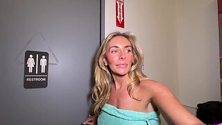 POV British Bombshell Stretched In Locker Room - Bonnie Blue
