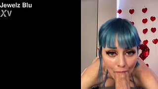 Rough Throat Face Fucking - Gagging On His Giant Dick