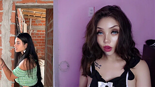 Thick Busty Latina fucked in abandoned building