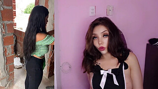 Thick Busty Latina fucked in abandoned building