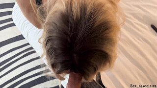 "WTF!!! You're my stepson!!!" Blindfolded and tied up stepmom gets surprise fuck and a load of cum on her face