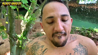 She fell for his chat and when she got scared, she already had the bamboo inside her