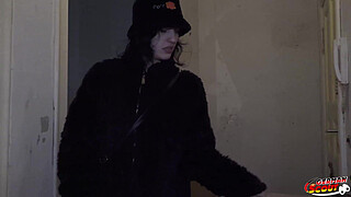 GERMAN SCOUT - Crazy Skinny Goth Babe Brisen love Rough Fuck at Porn Casting with Rimjob Squirting and Deepthroat