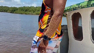 I TOOK MY WIVES ON A GANGBANG WITH MY FRIENDS ON AN OLD BOAT IN SALVADOR