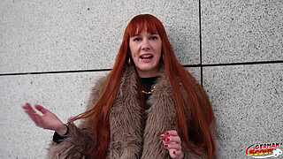 GERMAN SCOUT - Skinny Tall German Redhead Ginger Babe Soley Summer First Time Porn Casting