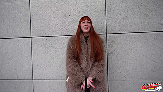 GERMAN SCOUT - Skinny Tall German Redhead Ginger Babe Soley Summer First Time Porn Casting