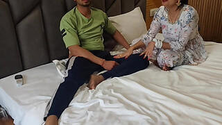 Naughty Saara Bhabhi Teaches Fucking To Virgin Teen Devar And Devar Fucked Her So Hard That She Ejaculated While Fucking