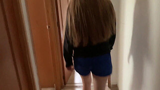 A strange babe on the street agrees to come home with me in exchange for money.