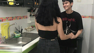 Horny stepsister loves to ride her stepbrother's shaft and