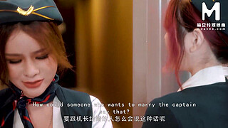 ModelMedia Asia - Flight attendants crave big cocks after abstinence