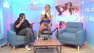 Annie Marin Sexy blonde fucks her friend on Juan Bustos Podcast.