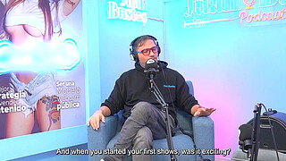 Annie Marin Sexy blonde fucks her friend on Juan Bustos Podcast.