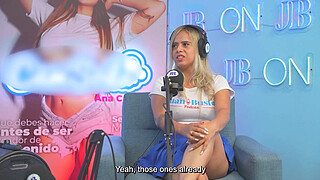 Annie Marin Sexy blonde fucks her friend on Juan Bustos Podcast.