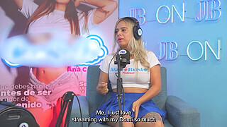 Annie Marin Sexy blonde fucks her friend on Juan Bustos Podcast.
