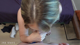 All Natural BIG TITTY BLONDE wants fucked before seeing her bf - Angie Faith