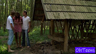 Teen Trio Outdoor Fun