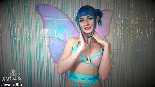 You wander into the woods where you meet a magical fairy... She tells you to pull your hard dick out