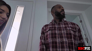 Camilla Cream Loses It When She Sees Handyman's BBC