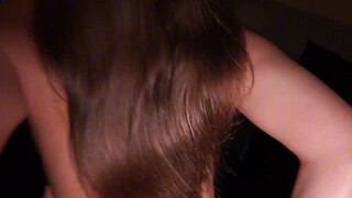 wild sex with crazy gorgeous Italian chick and huge creampie her small pussy