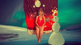 Granny Carmen Claus: Double Dildo Playtime Orgasms