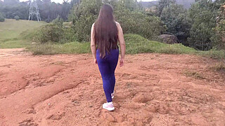 Amateur Stepmother In The Forest With Her Stepson Shows Off And Lets Him Touch Her Tits, Booty And Huge Cameltoe Desi Bhabhi