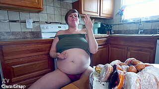 Stuffing Myself Full of Donuts Until I Explode | Clara Crisp Gorges Pastries Until She Pops | Eating to Burst