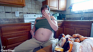 Stuffing Myself Full of Donuts Until I Explode | Clara Crisp Gorges Pastries Until She Pops | Eating to Burst