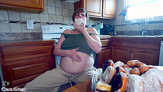 Stuffing Myself Full of Donuts Until I Explode | Clara Crisp Gorges Pastries Until She Pops | Eating to Burst