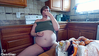 Stuffing Myself Full of Donuts Until I Explode | Clara Crisp Gorges Pastries Until She Pops | Eating to Burst