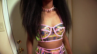 Anastasia Valentine Ebony Fembot Blowjob Facial Malfunction