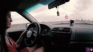 Long Haired Teen Sucks and Fucks for Driver's License