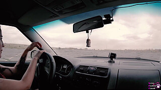 Long Haired Teen Sucks and Fucks for Driver's License