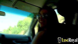 Teen with a big arse Klara Gold fucked on a pick up truck