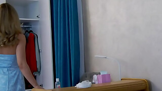 HelenWaldorf dressing and undressing very sexy blue dress and an elegant thong under it. Join Helens Live Chat by Completing Free Sign-Up