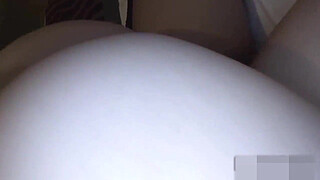 Uncensored, Japanese wife. Chubby busty pregnant woman's blowjob and creampie sex.