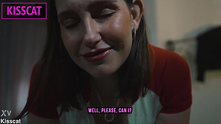 Step mom shared bed after scary movie with step son and seduced him to fuck till accidental creampie 2