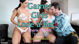 We lost Video Game and Had to Fuck Big Dick Cherie DeVille Tru Kait