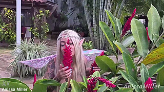 Sexy big arse fairy fulfills a young man's wish for hardcore sex and gets all his cum out of him