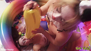 Clown Town Ep.1: Anal Circus 3way with Gia & Sophia
