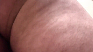 She unzipped his fly and gave him an amateur blowjob in the kitchen