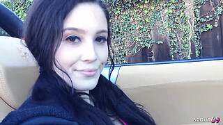 Black hair Teen with big natural Saggy Tits Pick Up and talk to Fuck by older Guy at Full Porn