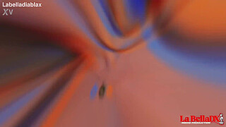 Young bitch gets creampied in interracial gangbang