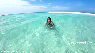 On the beach with Marina Gold