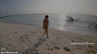 On the beach with Marina Gold